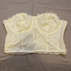 Forever 21+ cream colored bustier Size 2X